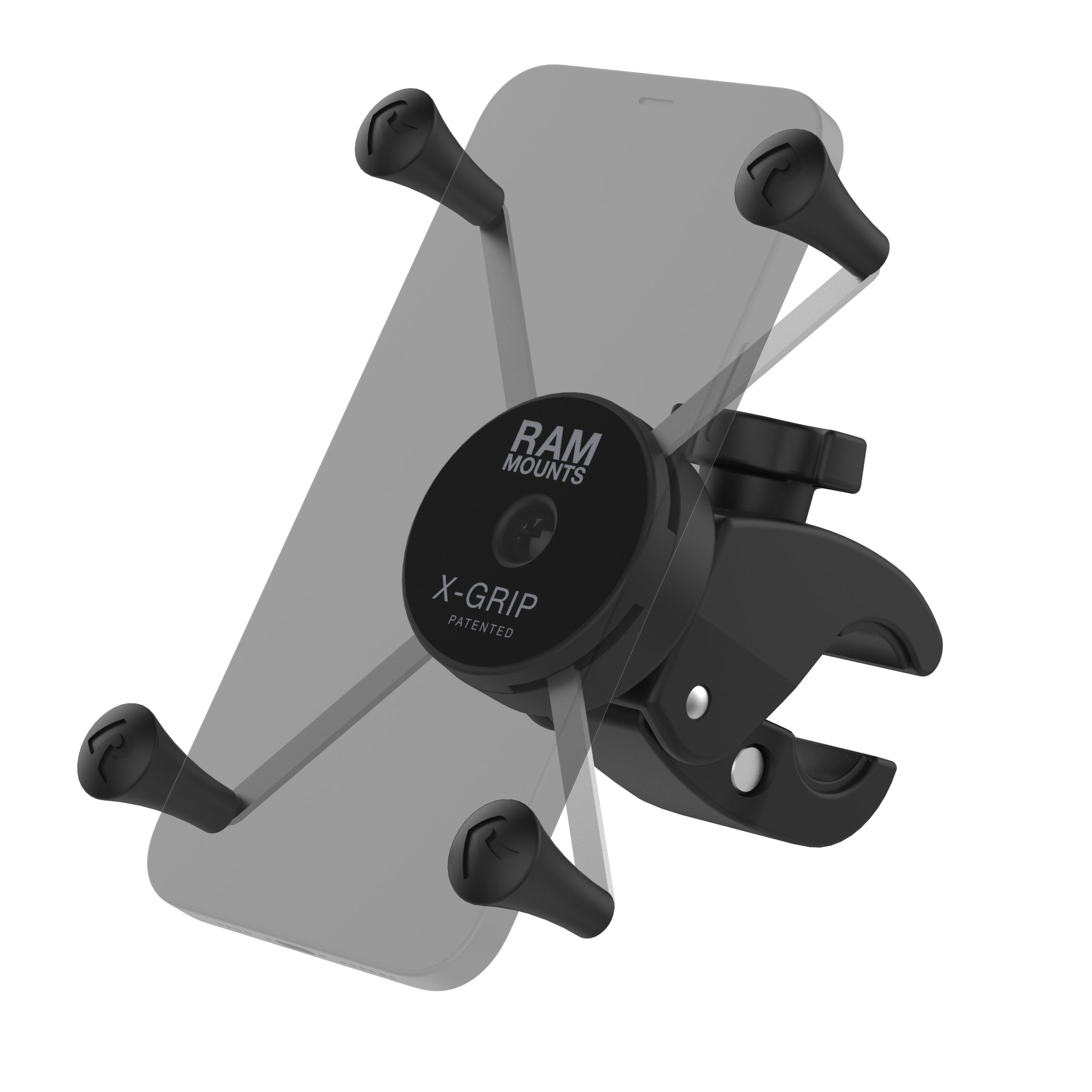 RAM MOUNTS X-Grip Small Phone Mount with RAM Tough-Claw Small  Clamp Base RAM-B-400-HOL-UN7BU with Medium Arm for Motorcycle, ATV/UTV,  Bike : Electronics