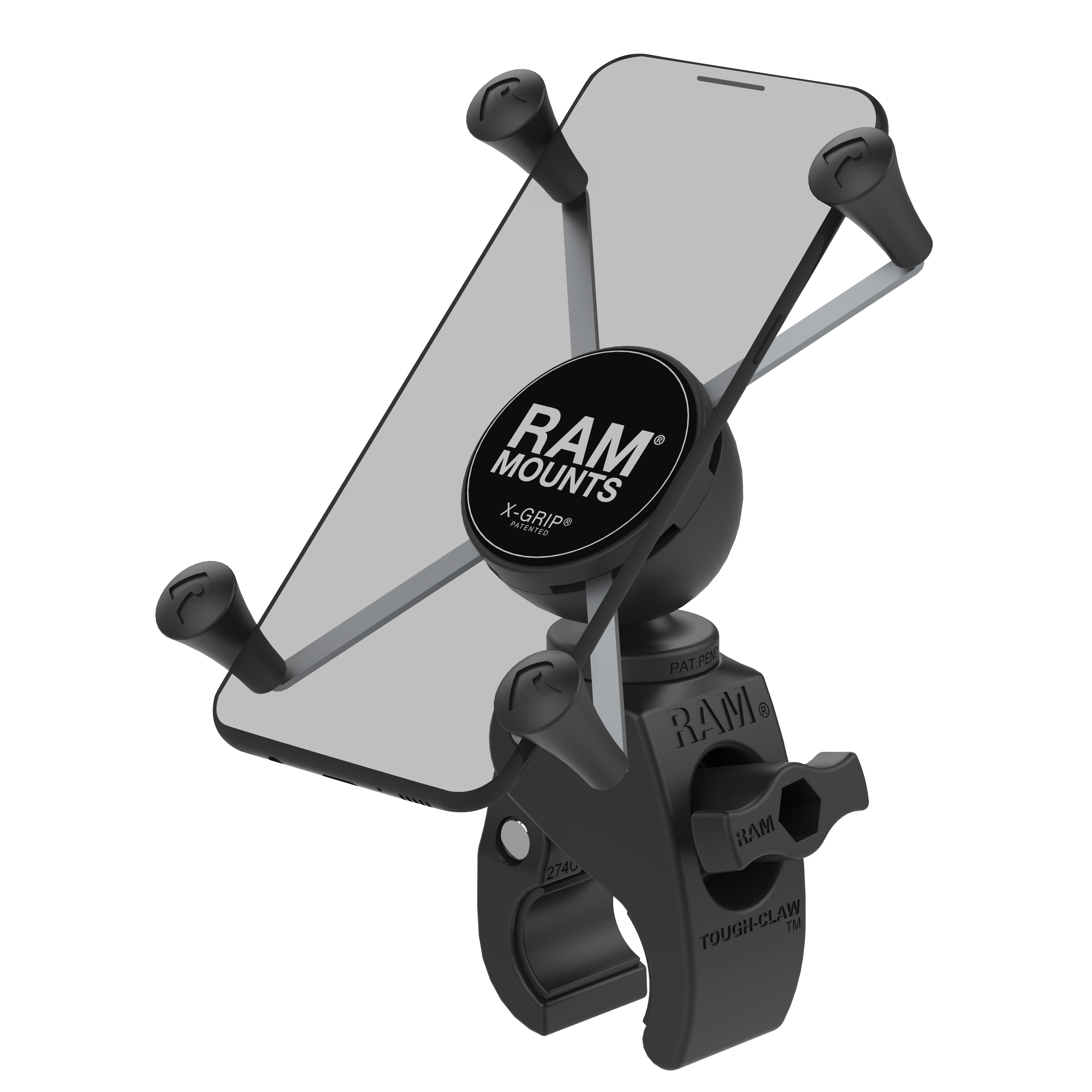 Tough Claw Motorcycle Ram Phone Mount Ram Quick Grip Wireless