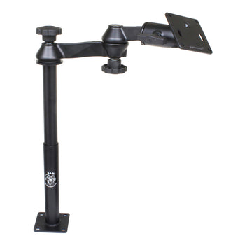 RAM® Tele-Pole™ with 12" & 9" Poles, Swing Arms & 75x75mm VESA Plate