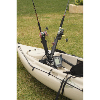 RAM® Tube™ Rod Holder with Round Plate for Salt Water Use