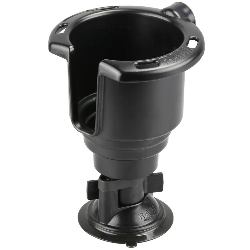 RAM® Twist-Lock™ Suction Cup with Drink Cup Holder – RAM Mounts