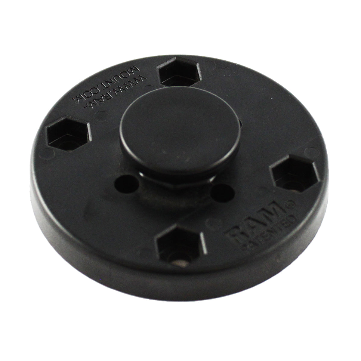 RAM® Composite Octagon Button with Round Plate – RAM Mounts