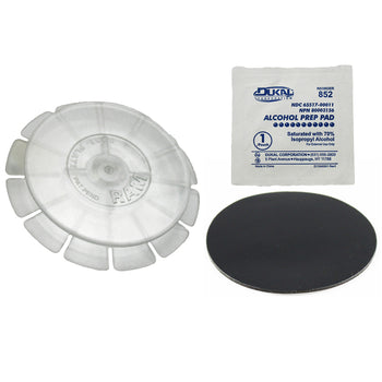 RAM® Clear Rose Adhesive Plate for Suction Cups