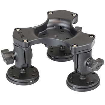 RAM® Triple Ball and Socket Magnetic Base with AMPS Hole Pattern