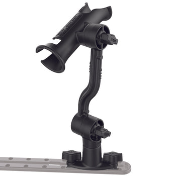 RAM® Tube Jr.™ Rod Holder with Extension Arm and Dual T-Bolt Track Base