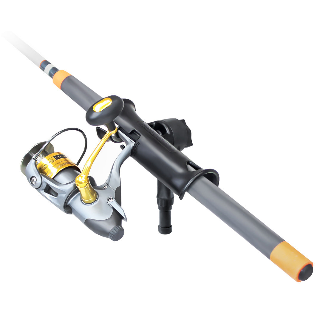 Ram Mount Ram Tube Jr. Fishing Rod Holder-Short 4 Length Post Spline & Bulkhead Mounting Base