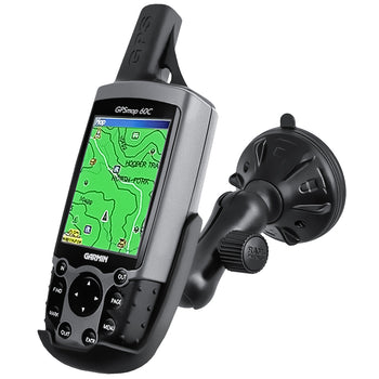 RAM® Twist-Lock™ Low Profile Suction Mount for Garmin GPS 60 + More