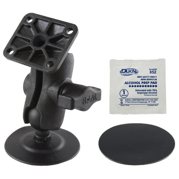 RAM® Flex Adhesive Double Ball Mount with AMPS Plate