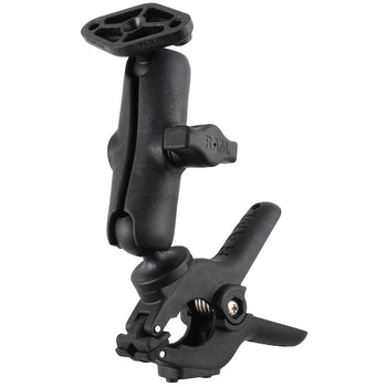 RAM® Tough-Clamp™ Large Double Ball mount with Diamond Plate