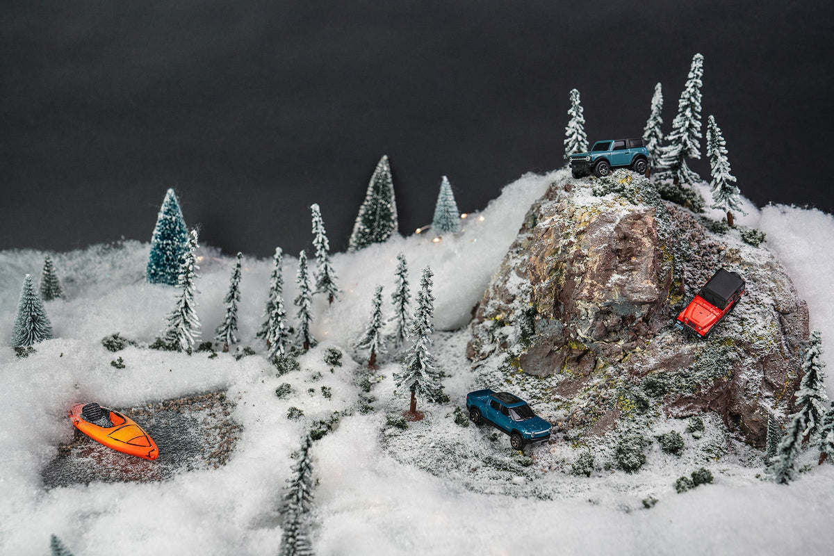 a wreath in the shape made of RAM Mounts componentns