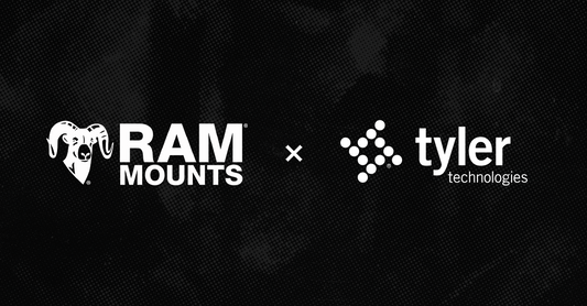 RAM Mounts and Tyler Technologies  logo lock-up