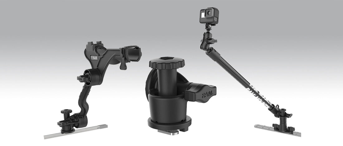 The RAM® Track-Node™ Adjustable Base: A New Twist for Action Cameras and Fishing Rod Holders