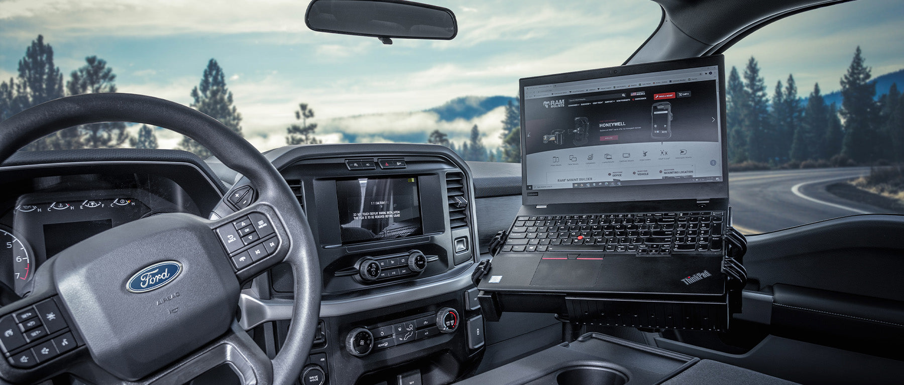 No-Drill™ Laptop Mount for the 2015 Ford F-150 – RAM Mounts