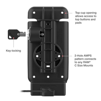 GDS® Powered Locking Vehicle Dock for Zebra EM45 with IntelliSkin®