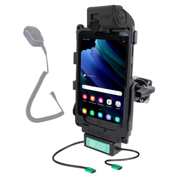 GDS® Tough-Dock™ Klein VALOR PTT Vehicle Bundle for Samsung Tab Active3