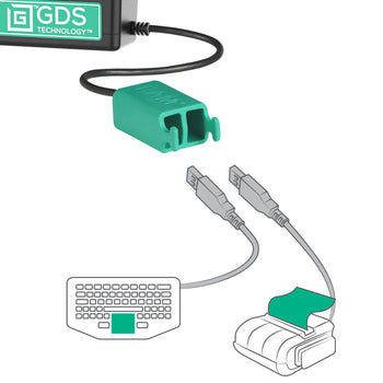 Locking GDS® Tough-Dock™ + Dual USB-A for Samsung Tab A9+