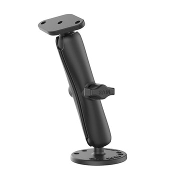 RAM® Double Ball Drill-Down Mount with Diamond Plate - Long