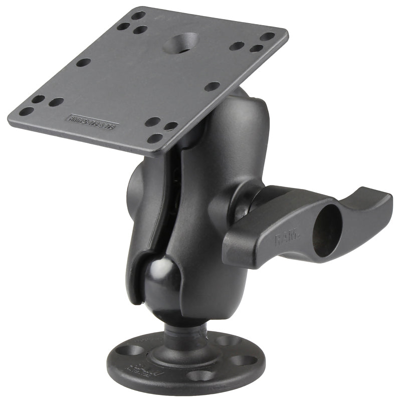 RAM® Double Ball Mount with 100x100mm VESA Plate and Large Knob - Shor ...