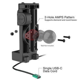 GDS® Uni-Conn™ Spring Loaded Power + Single USB-C Dock