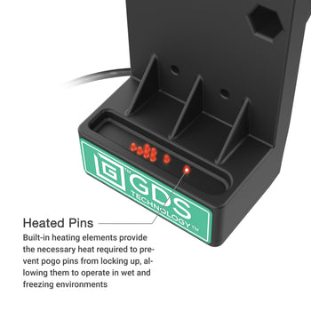 GDS® Uni-Conn™ Spring Loaded Power + Single USB-A Dock - Heated Pins