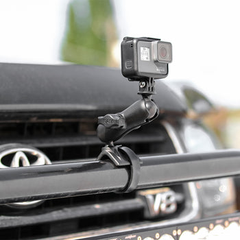 RAM® Strap Clamp Mount with Universal Action Camera Adapter