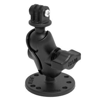 RAM® Drill-Down Double Ball Mount with Universal Action Camera Adapter