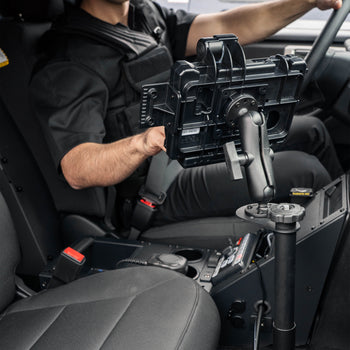 RAM® 12" Upper Flange Pole with Double Ball Mount