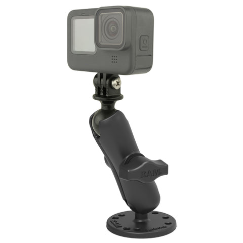 RAM® Drill-Down Mount with Universal Action Camera Adapter