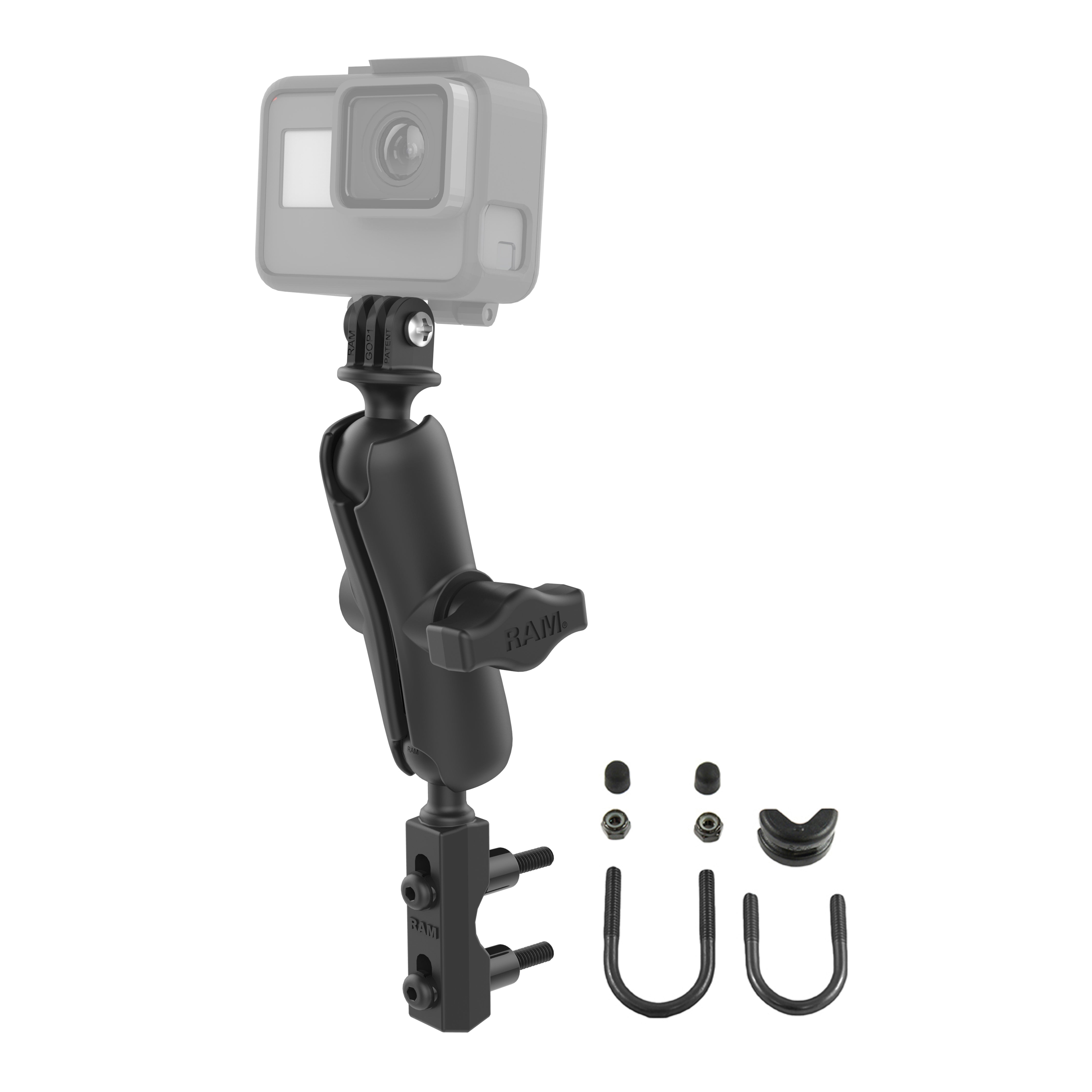 RAM® Brake/Clutch Reservoir Mount with Universal Action Camera