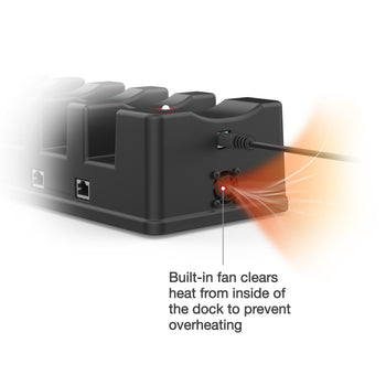 GDS® 6-Port Power + 6-Port RJ45 Dock for Tablets with IntelliSkin®