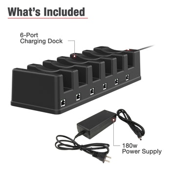 GDS® 6-Port Power + 6-Port RJ45 Dock for Tablets with IntelliSkin®
