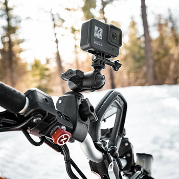 RAM® Tough-Claw™ Double Ball Mount with Universal Action Camera Adapter