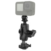 RAP-B-GOP2-A-GOP1U:RAP-B-GOP2-A-GOP1U_1:RAM® Ball Adapter for GoPro® Bases with Universal Action Camera Adapter