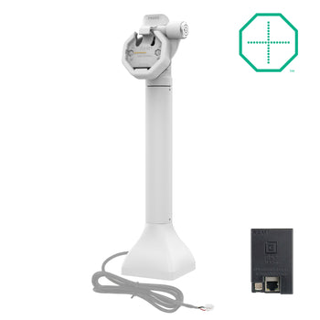 RAM-GDS-DOCKLR-D11-14-U3E-GRY:RAM-GDS-DOCKLR-D11-14-U3E-GRY_1:GDS Uni-Conn<sup>™</sup> Powered 14" Locking Pedestal Dock with PoE - Gray