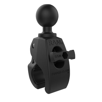 RAM® Tough-Claw™ Medium Clamp Double Ball Mount with Round Plate