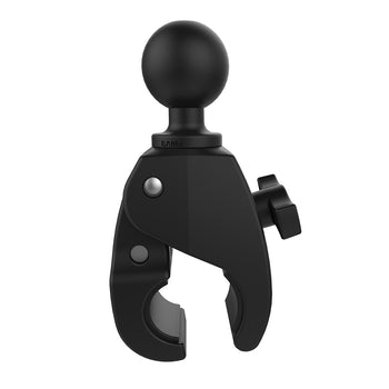 RAM® Tough-Claw™ Medium Clamp Double Ball Mount with Round Plate
