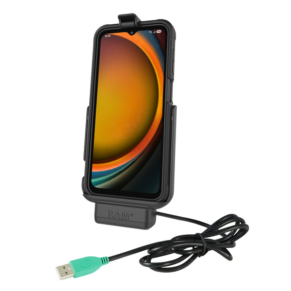 roughlow ラフロー docking ensemble RAM® EZ-Roll'r™ Dock for XCover7, 7 Pro & 6 Pro with OEM or RAM