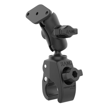 RAM® Tough-Claw™ Small Clamp Mount with Diamond Plate - Short Arm