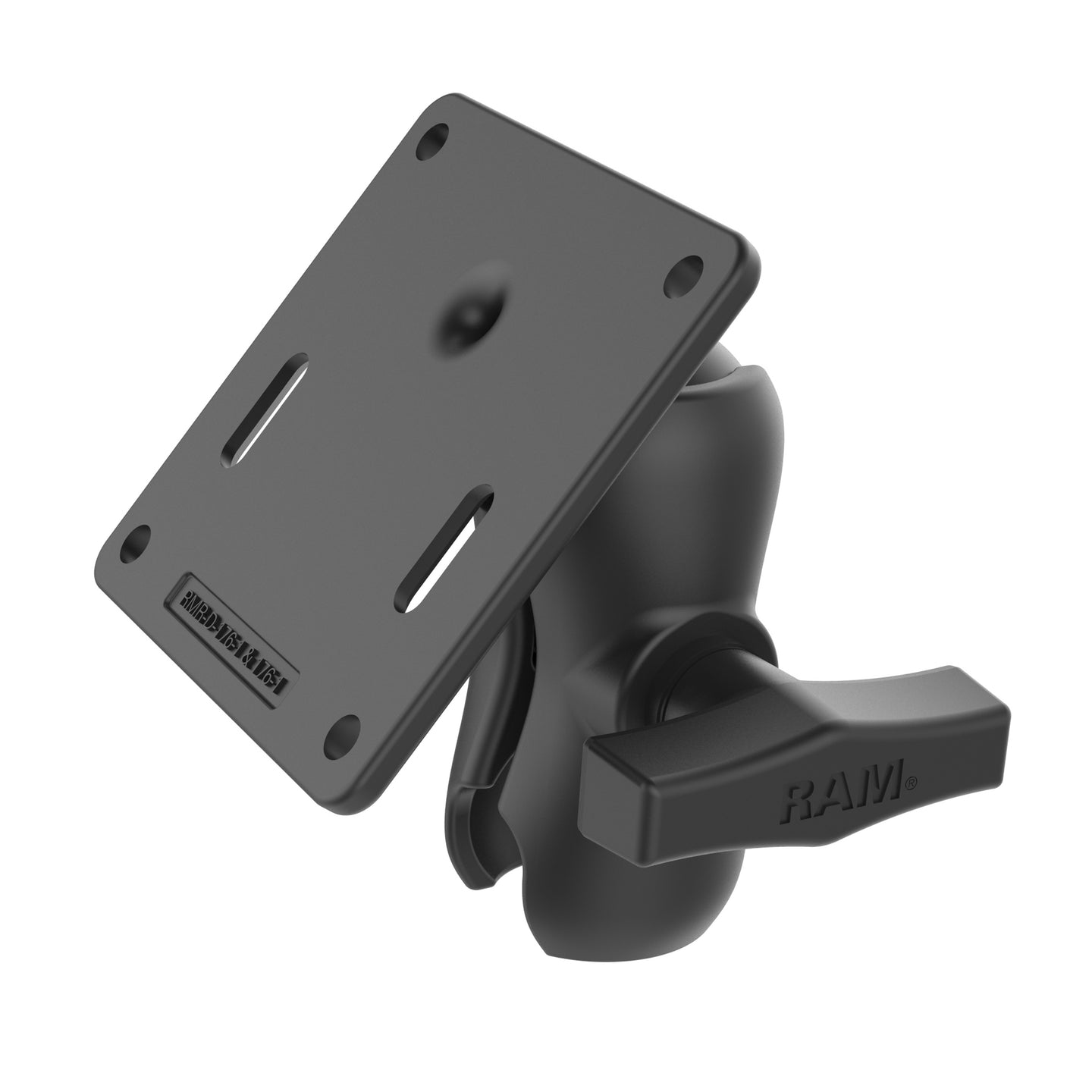 RAM® Double Socket Arm With 75x75mm VESA Plate - C Size Short – RAM Mounts