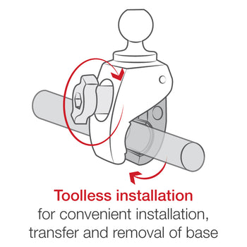 RAM® X-Grip® with RAM® Tough-Claw™ Small Clamp & RAM® Roto-View™