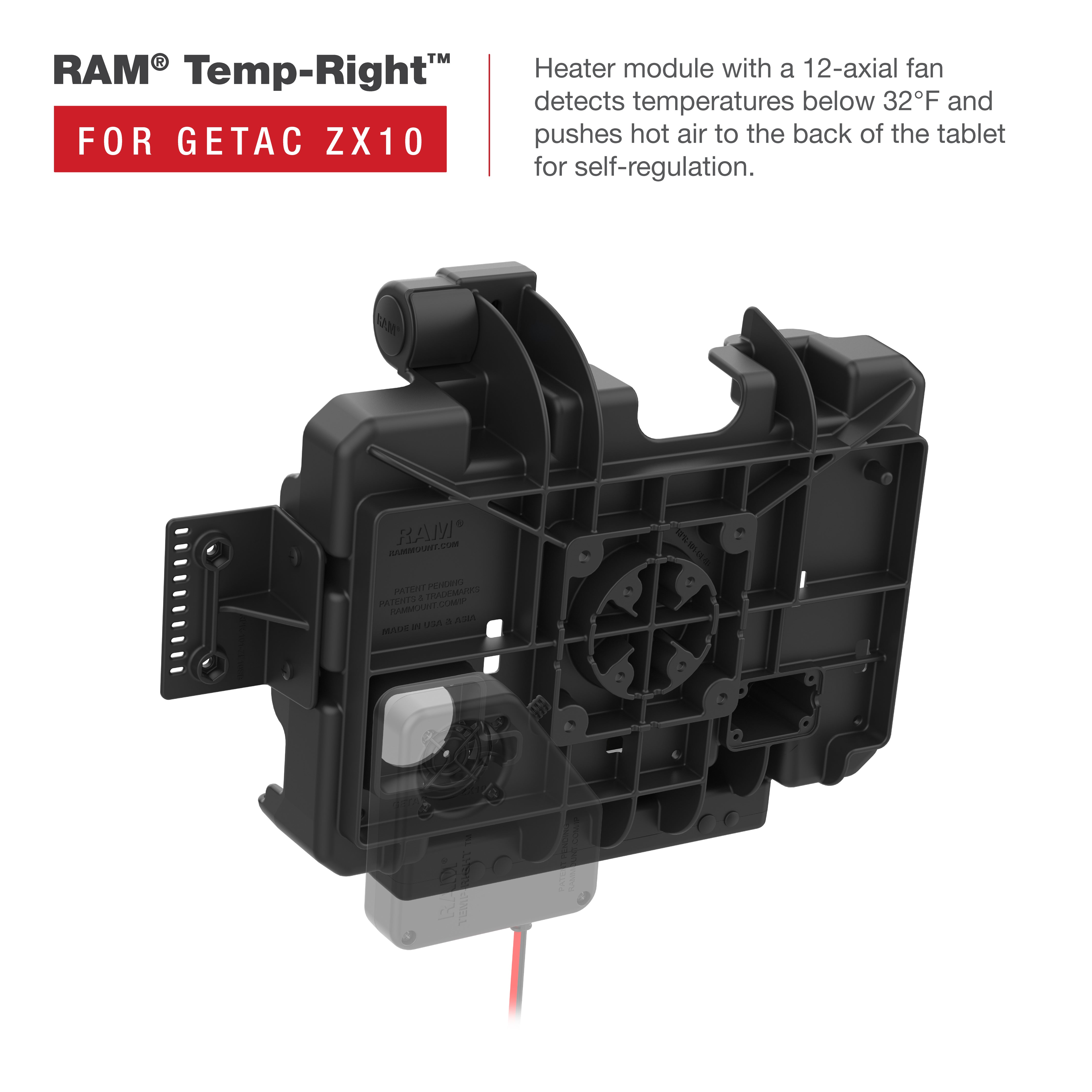 RAM® Form-Fit Holder for Getac ZX10 – RAM Mounts