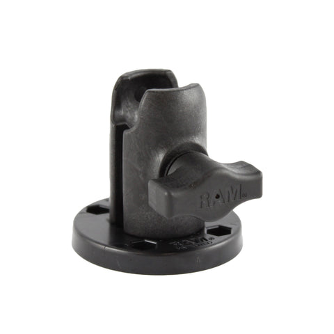 RAM® Single Socket Arm with Round Swivel Plate