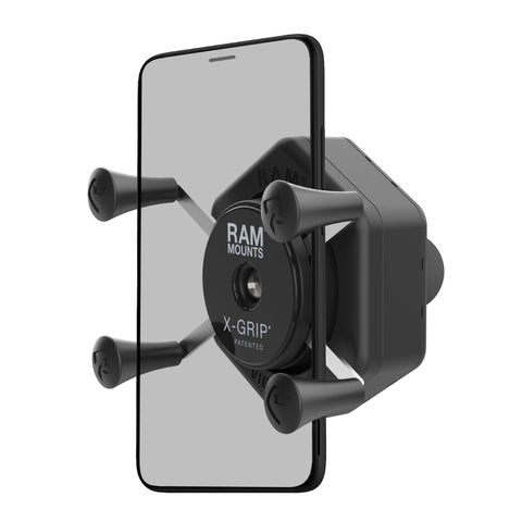 RAM® X-Grip® Phone Holder with Ball & Vibe-Safe™ Adapter