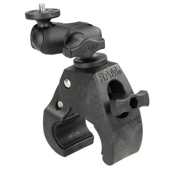 RAM® Tough-Claw™ Medium Clamp Mount with 1/4"-20 Action Camera Adapter