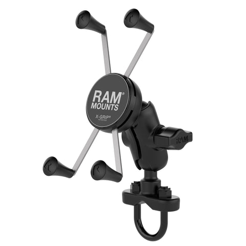 RAM® X-Grip® Large Phone Mount with Handlebar U-Bolt Base - Short