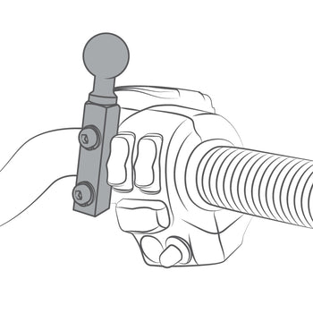 RAM® X-Grip® Large Phone Mount with Brake/Clutch Reservoir Base - Short