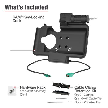 RAM® Key Locking Power + Data Dock for Samsung Tab Active5 & 3