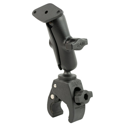 RAM® Tough-Claw™ Small Clamp Mount with Diamond Plate - Medium Arm