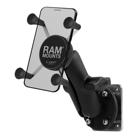 RAM® X-Grip® Phone Mount with Drill-Down Base & Backer Plate