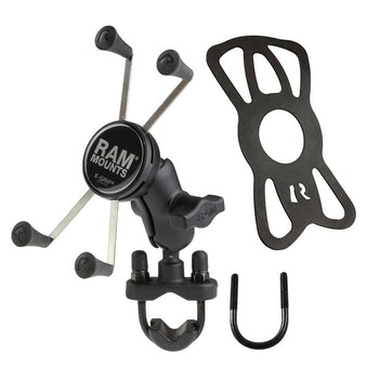 RAM-B-149Z-A-UN10U:RAM-B-149Z-A-UN10U_2:RAM X-Grip Large Phone Mount with Handlebar U-Bolt Base - Short